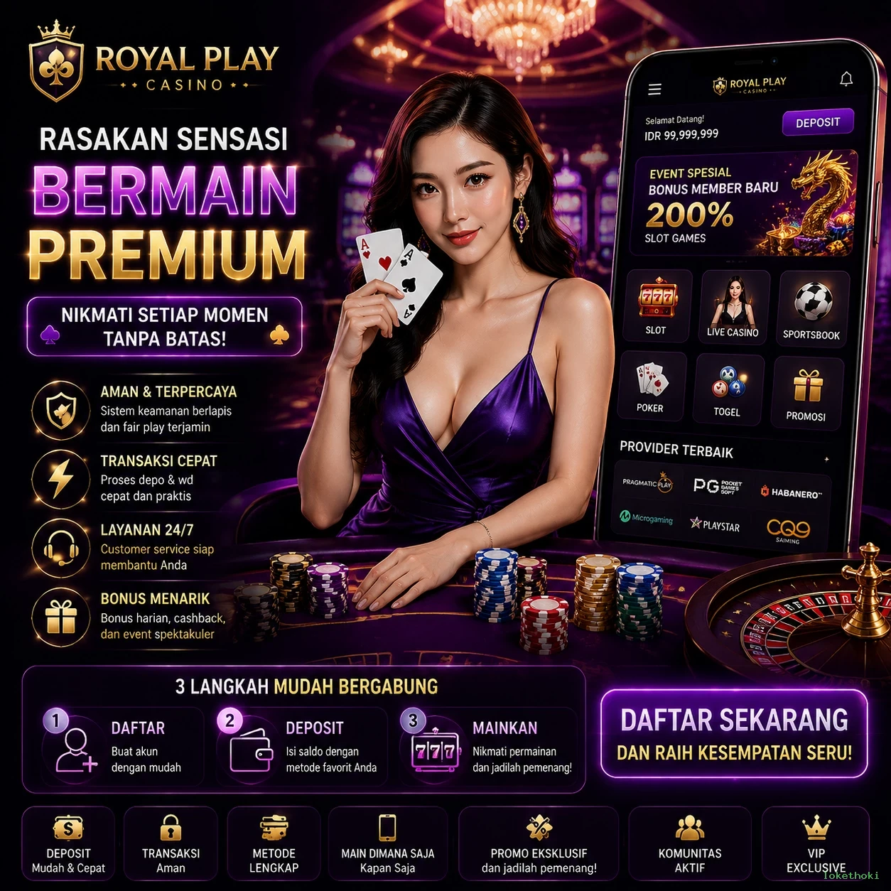 Ikon aplikasi lokethoki resmi